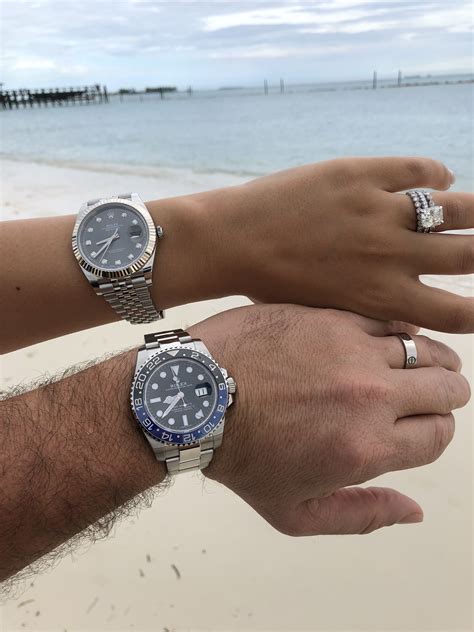 rolex couple watch set|rolex watches his and hers.